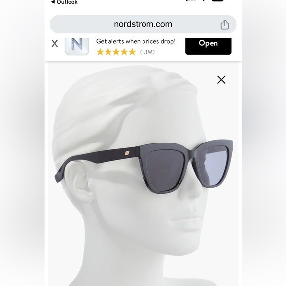 Le Specs Enthusiplastic 56mm CatEye Sunglasses - Picture 1 of 14